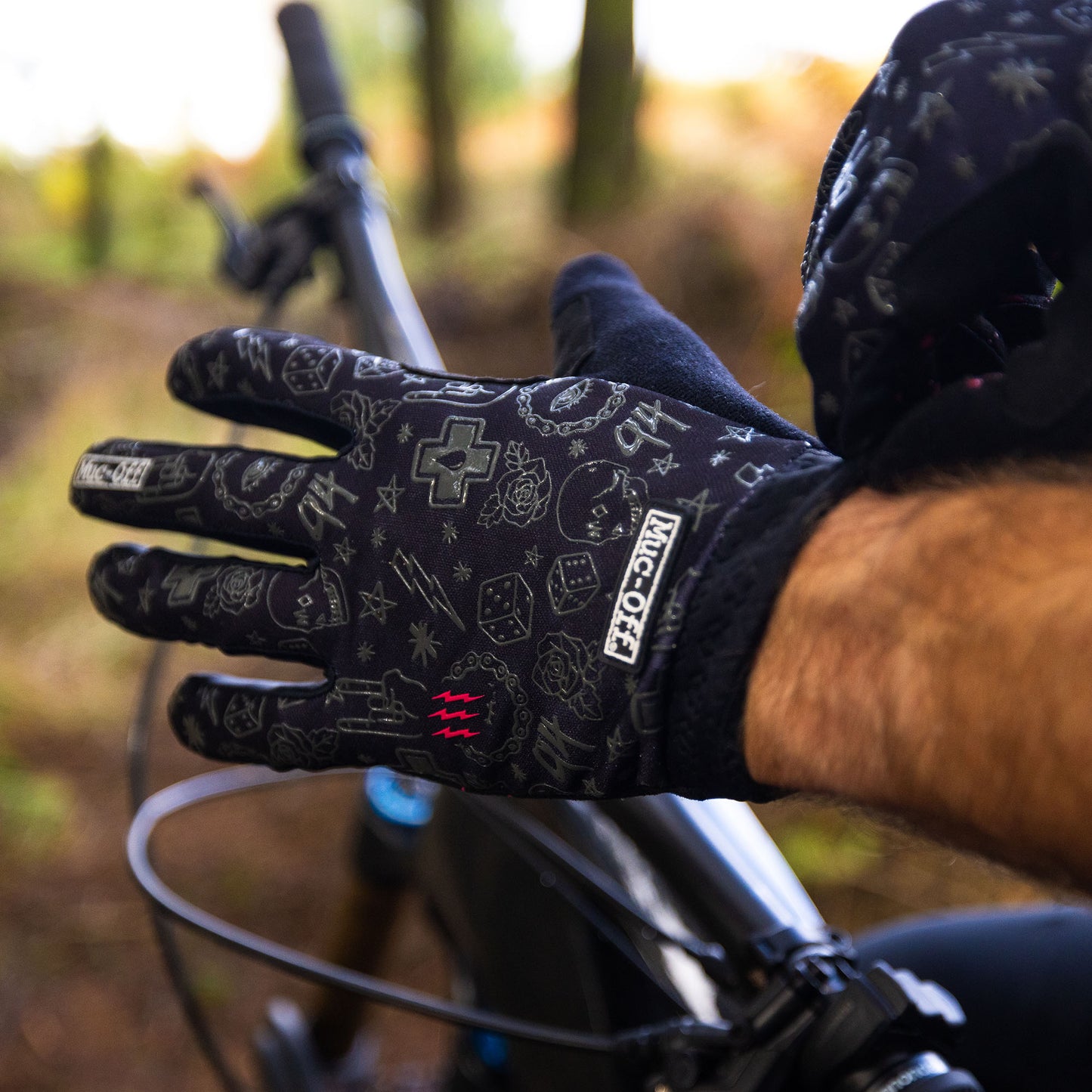 Muc-Off Rider Gloves - PUNK Size XL -MTB - BMX- Moto - Bike Free Del