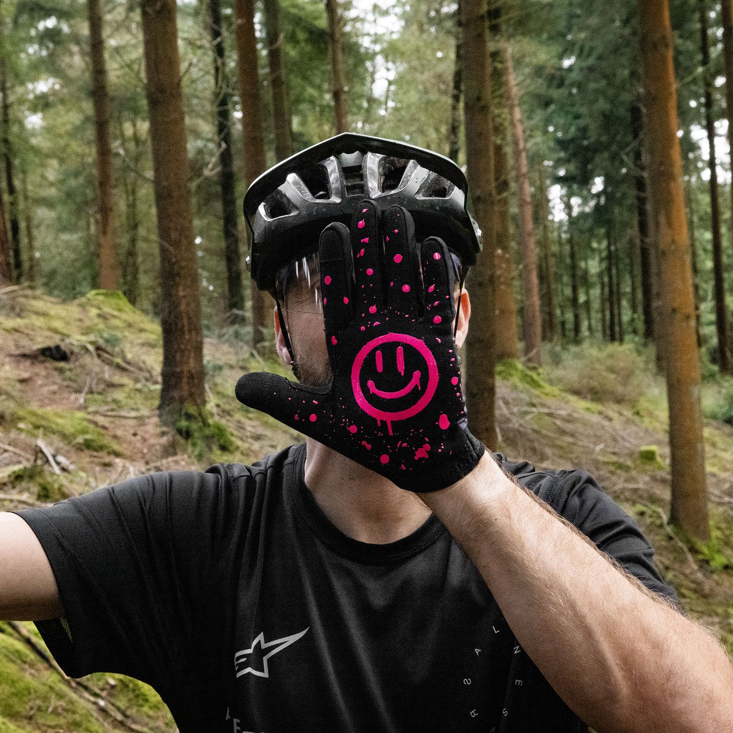 Muc-Off Rider Gloves - GREY CAMO Size XL -MTB - BMX - Moto - Bike Free Del