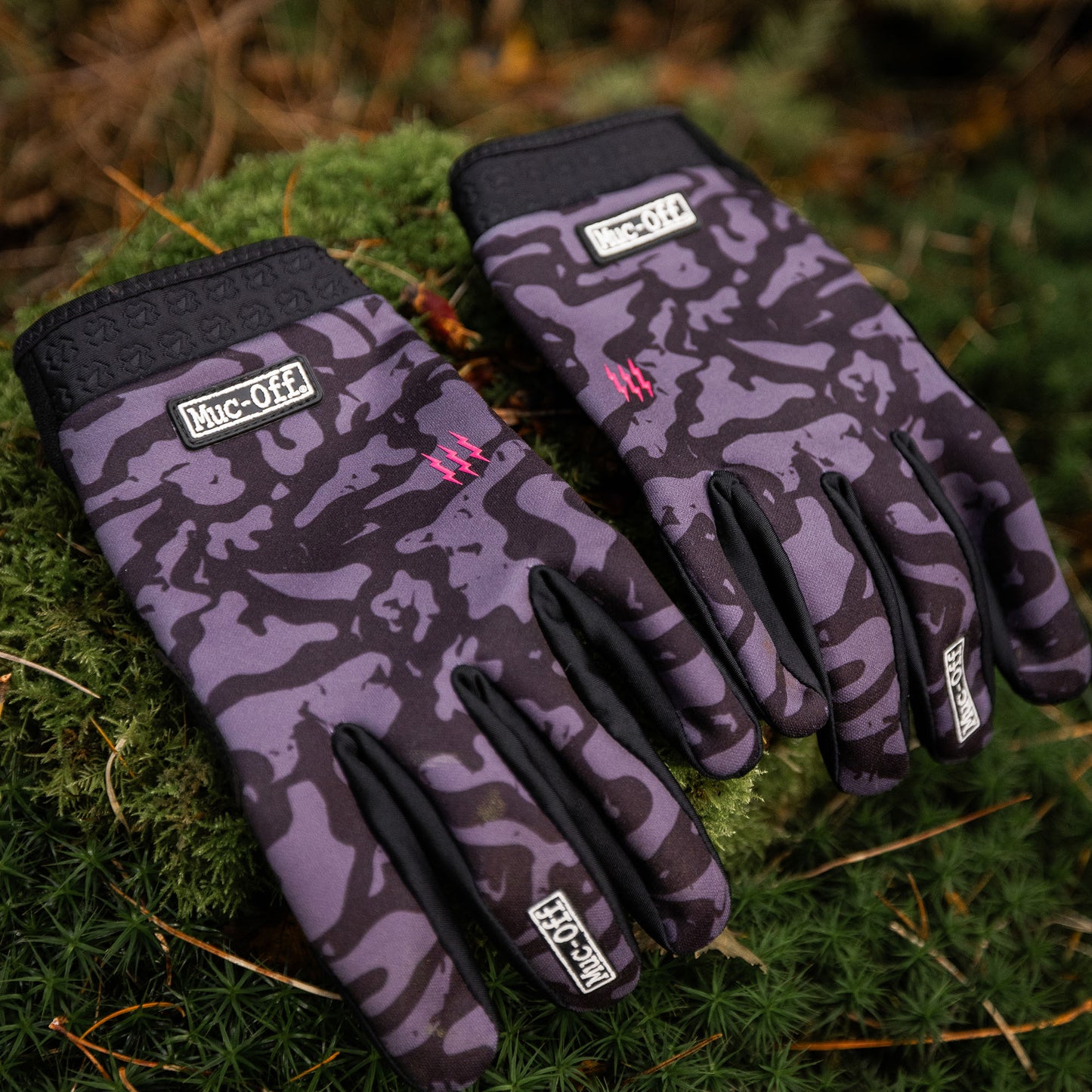 Muc-Off Rider Gloves - GREY CAMO Size XL -MTB - BMX - Moto - Bike Free Del