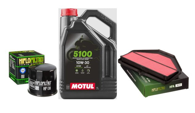 Service Kit Suzuki GSX-R600 K4,K5 2005-2005 Oil & Air Motul 5100 -10W/30