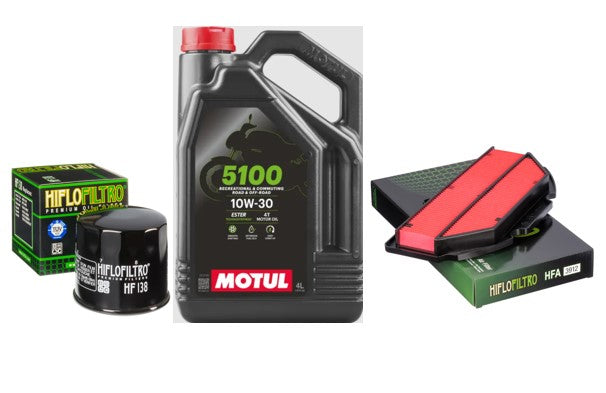 Service Kit Suzuki GSX-S1000 A-L9 (ABS) 2016-24 Air & Oil Motul 5100 -10W30