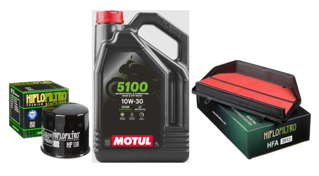 Service Kit Suzuki GSX-R1000 2022 to 2024 Oil & Air Motul 5100 -10W/30