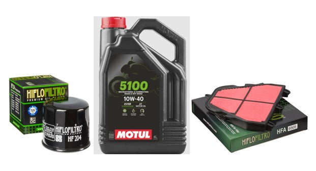 Service Kit Triumph 675 Daytona 2006 -10 Street Triple 2008-10 Oil & Air Motul 5100 -10W/40
