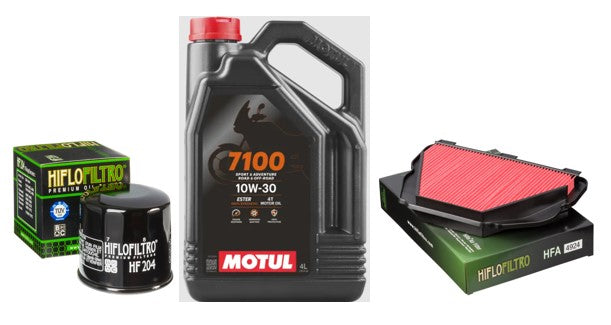 Service Kit Yamaha YZF-R1 2015-2024 Oil & Air Motul 7100 -10W/40