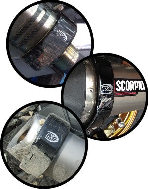 R&G Hexagonal (Akrapovic Style) Exhaust Protector (Can Cover)