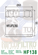Hiflow HF138 Oil filter
