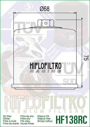 Hiflow HF138RC Oil filter