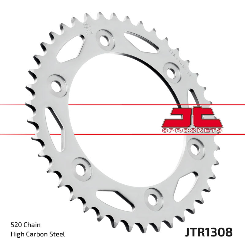 JT 42 Teeth Rear Sprocket JTR1308.42 for <<< 520 Chain Conversion Honda Fireblade 2005-16 & CBR600 RR 2003-2016