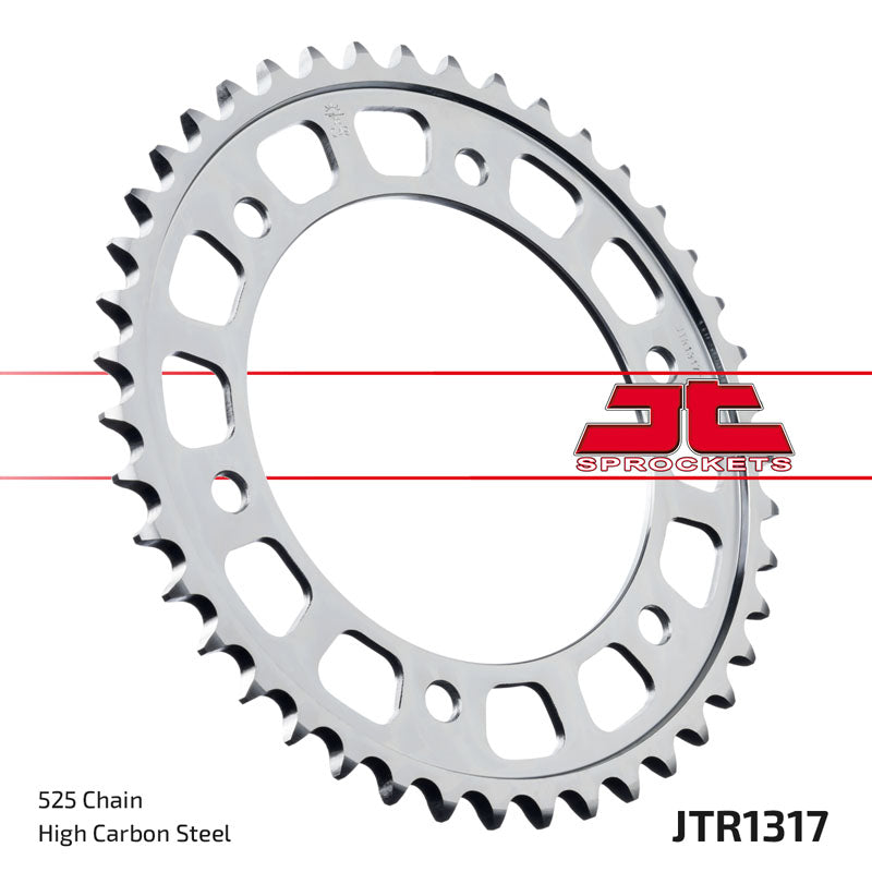 JT 43 Teeth Rear Sprocket JTR1317.43 for <<<standard 525 Chain Honda Fireblade 2017-24 CBR600RR 2003-2016