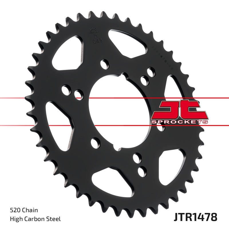 JT 40 Teeth Rear Sprocket JTR1478.40 for <<< 520 Chain Conversion Kawasaki ZX-10R (ZX1000) Ninja 2004 to 2025