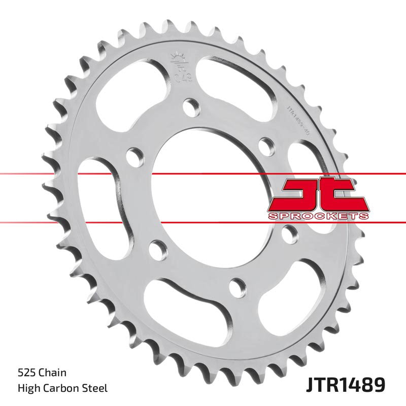 JT 40 Teeth Black Rear Sprocket JTR1489.40 for <<<standard 525 Chain Kawasaki ZX-10R (ZX1000) Ninja 2004 to 2025