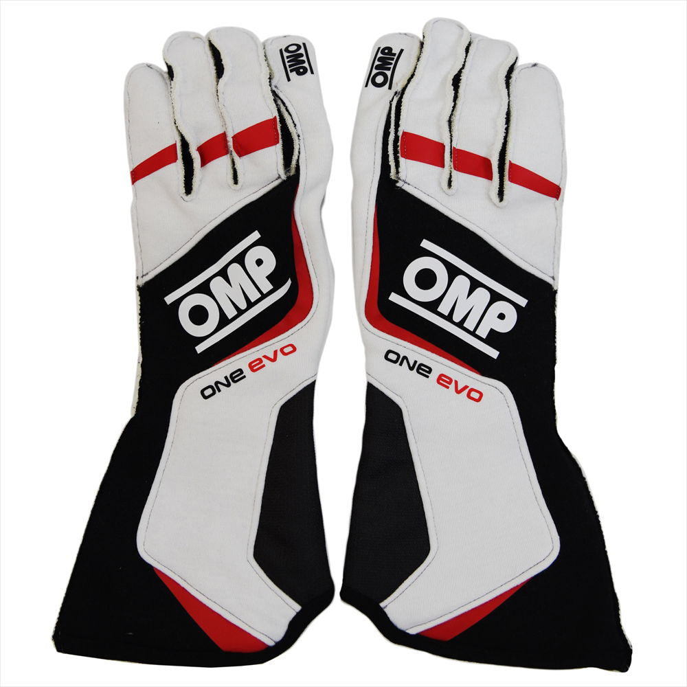 OMP One Evo Gloves White GBR-RG-W - Medium