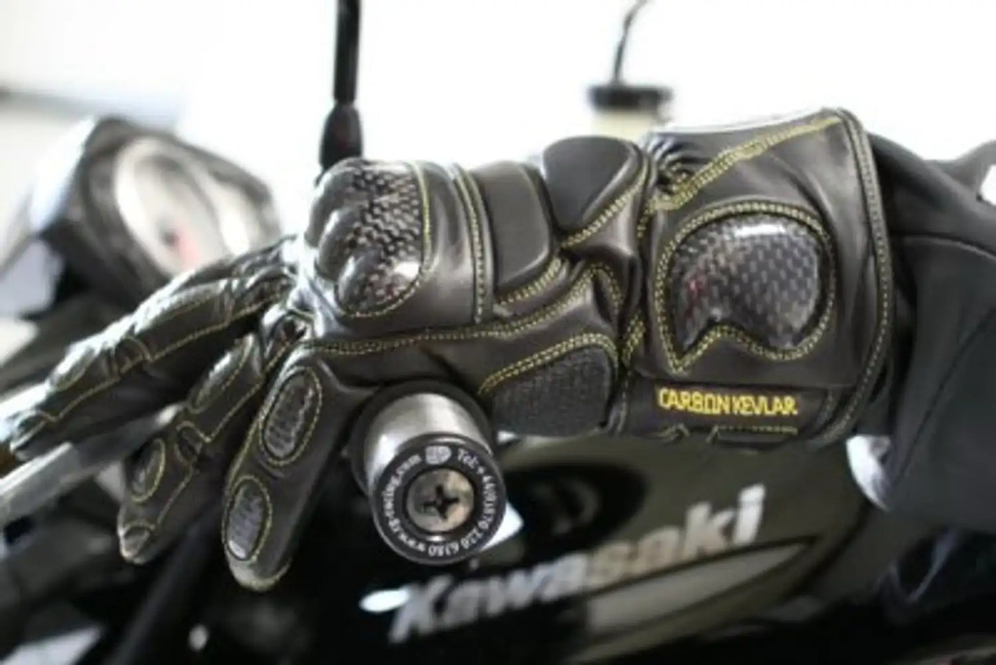R&G Leather Deluxe Motorcycle Gloves - Black Size XXL Pair