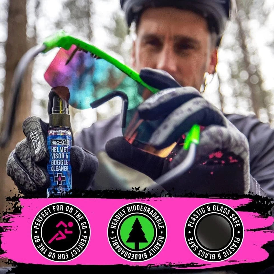 Muc-Off Helmet, Visor And Goggle Cleaning Kit Gift Set