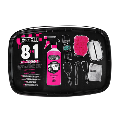 Muc-Off 8 in 1 Motorcycle - Moto Bike Moto Cross MX Cleaning kit Gift Set