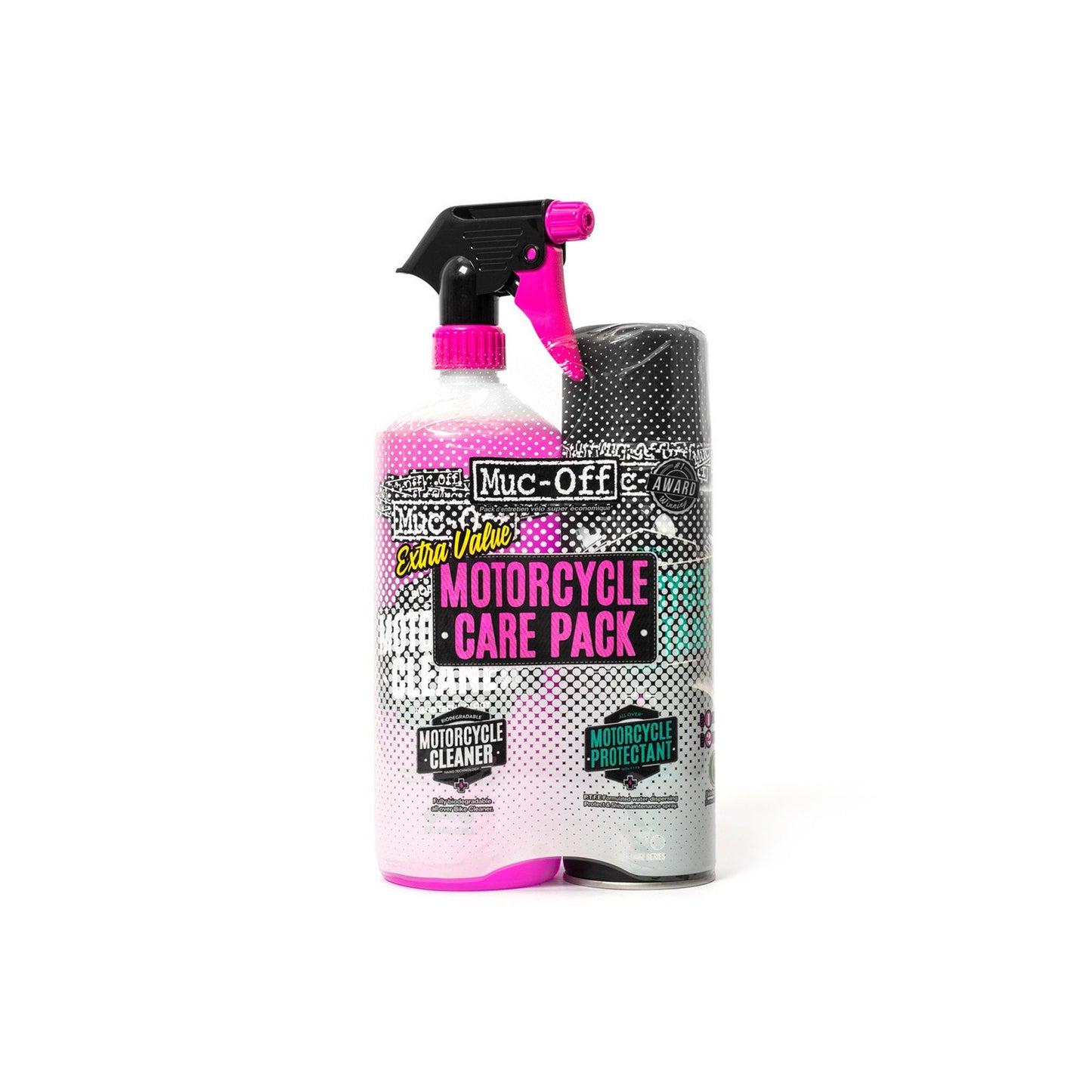Muc-Off Motorcycle Care Duo Kit 1L Bike Cleaner+500ml Bike Protect Spray Kit