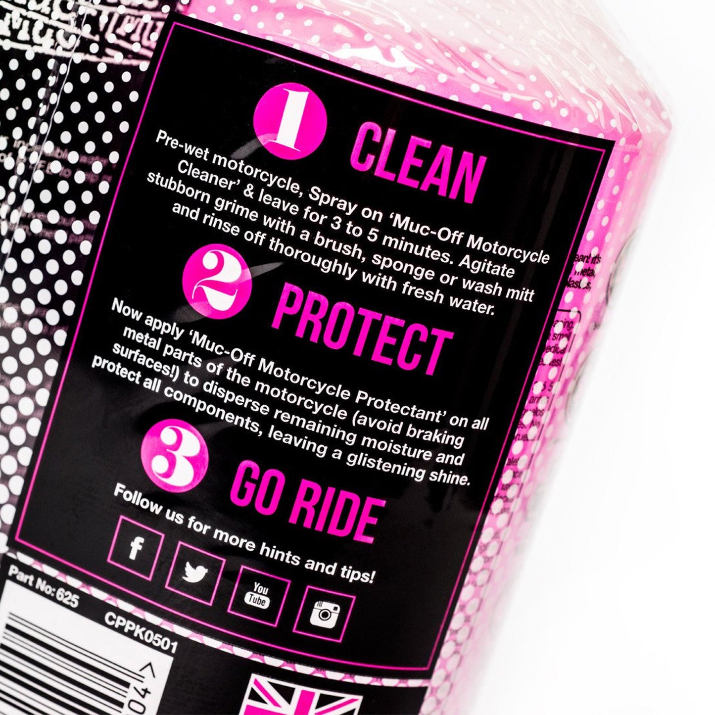 Muc-Off Motorcycle Care Duo Kit 1L Bike Cleaner+500ml Bike Protect Spray Kit