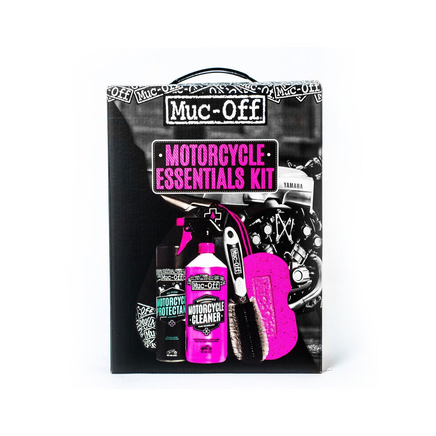 Muc-Off Motorcycle Essentials Cleaning and Protection Kit Free Del
