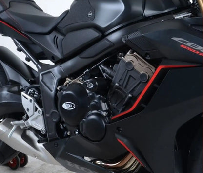 R&G Crash Protectors - Aero Style for Honda CBR650F '14-, Honda CB650F '14-'18 & CBR650R '19- [Non Drill] (Does not fit E-Clutch models)