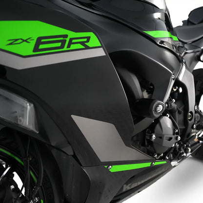 R&G Aero Style (Non-Drill) Crash Protectors for Kawasaki ZX6-R 2024 onwards