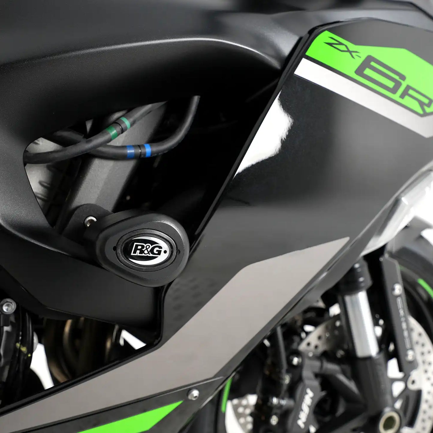 R&G Aero Style (Non-Drill) Crash Protectors for Kawasaki ZX6-R 2024 onwards
