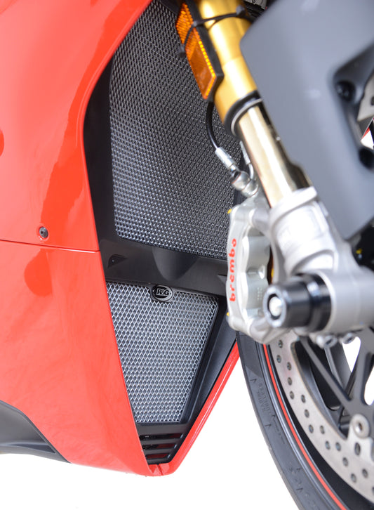 Radiator Guard and Oil Cooler Guard Kit for Ducati Panigale V4, V4S and Speciale Black