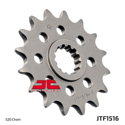 JT 15 Teeth Front Sprocket JTF1516.15 for <<< 520 Chain Conversion Kawasaki ZX-10R (ZX1000) Ninja 2004 to 2025
