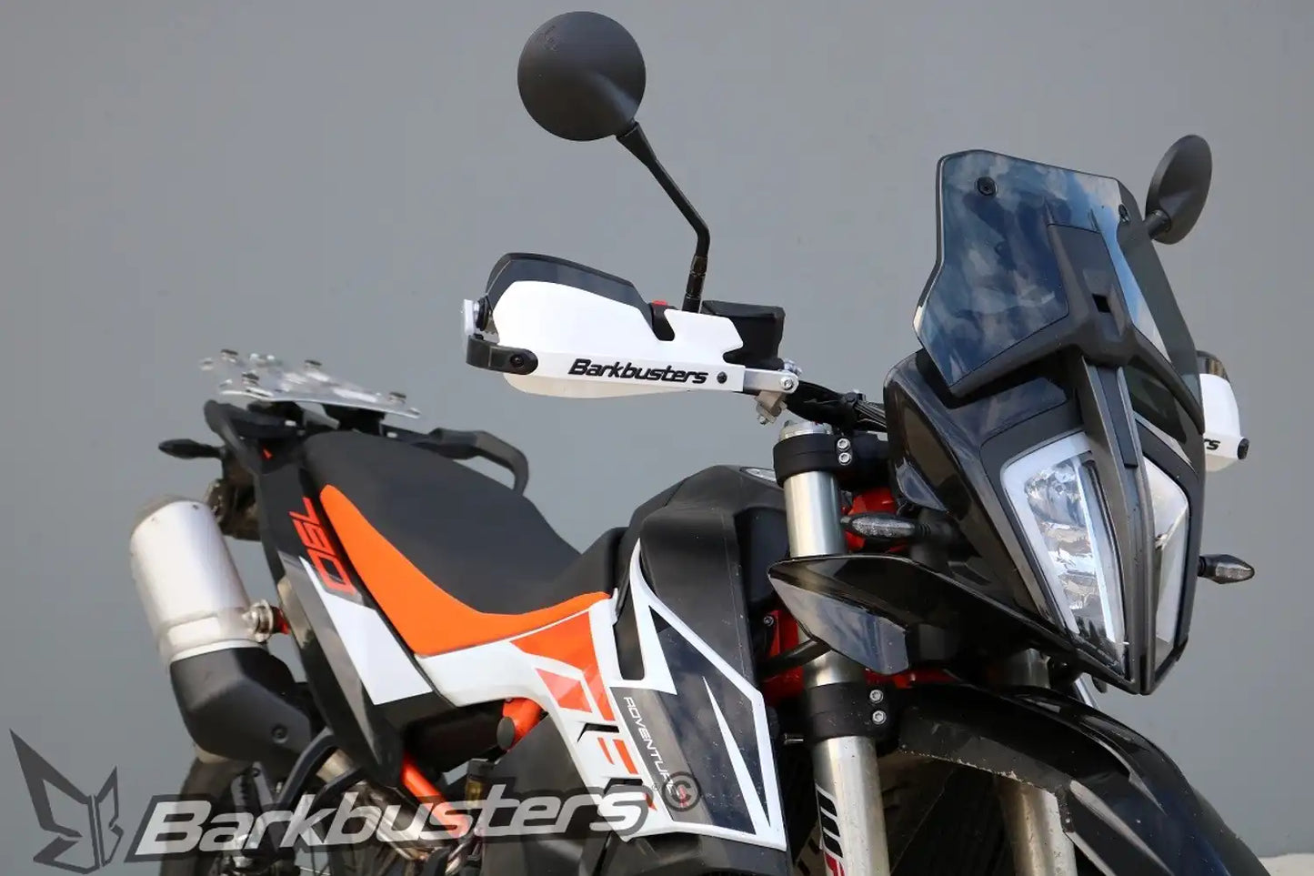 Barkbuster VPS White Handguards & 2 Point Mounts for KTM 450 EXC F 2017 - 2025