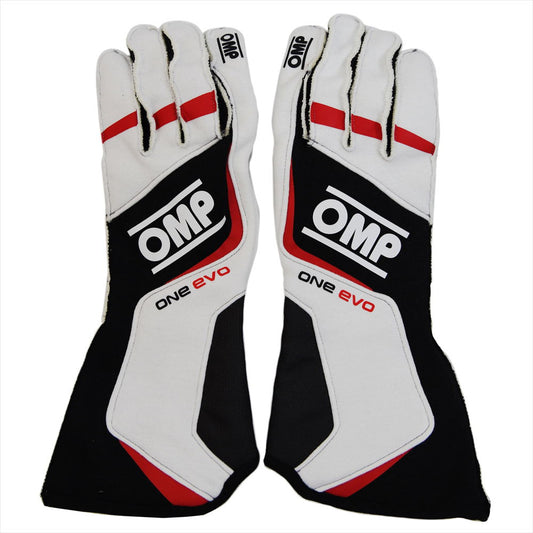 OMP One Evo Gloves White GBR-RG-W - Medium