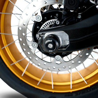 R&G Swingarm Protectors for multiple BMW, Suzuki & Yamaha models & Voge DS900X '24-‘