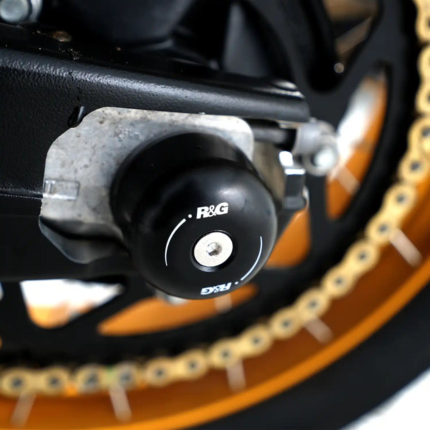 R&G Swingarm Protectors for multiple BMW, Suzuki & Yamaha models & Voge DS900X '24-‘