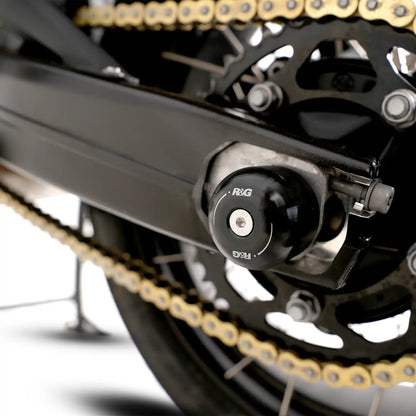 R&G Swingarm Protectors for multiple BMW, Suzuki & Yamaha models & Voge DS900X '24-‘