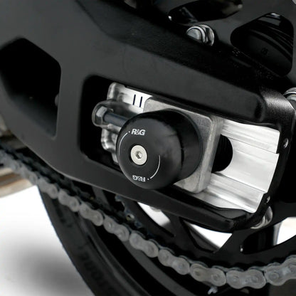 R&G Swingarm Protectors for multiple BMW, Suzuki & Yamaha models & Voge DS900X '24-‘