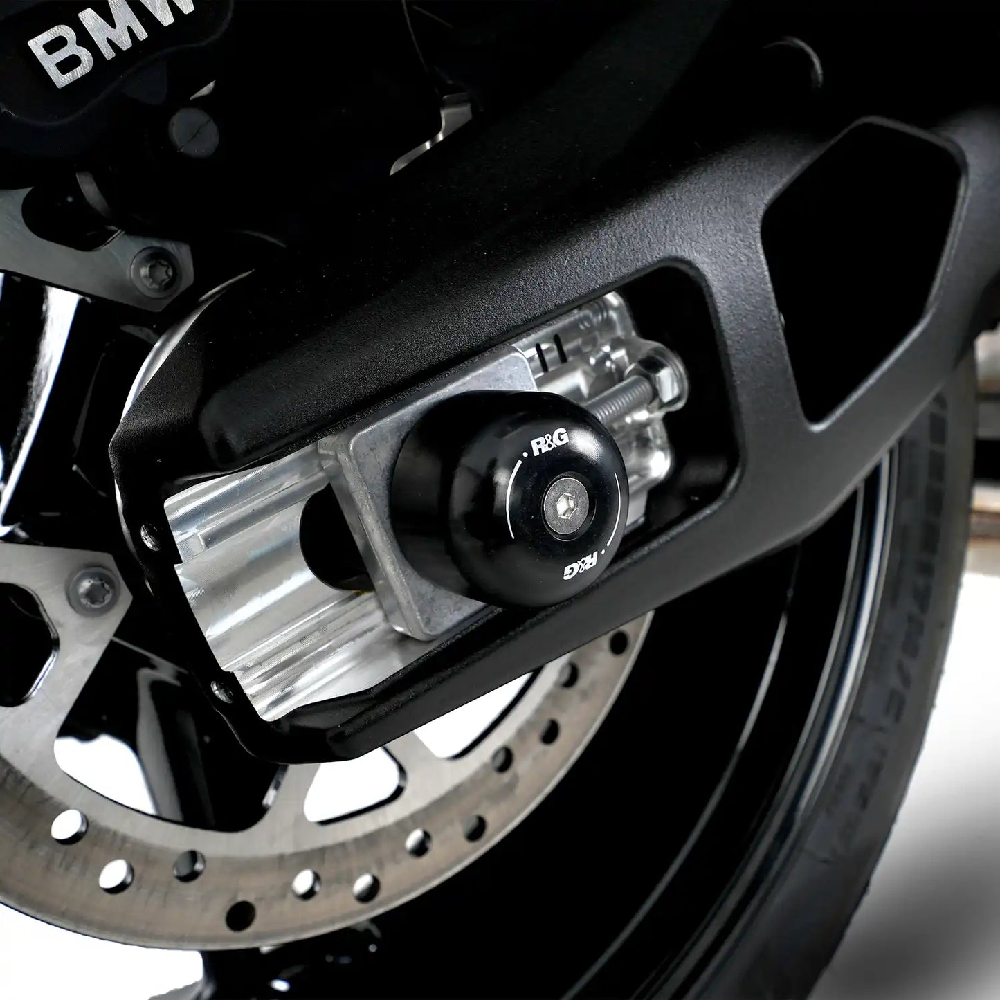 R&G Swingarm Protectors for multiple BMW, Suzuki & Yamaha models & Voge DS900X '24-‘