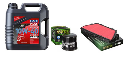 Service Kit Honda Fireblade CBR1000RR 2008-2016 Oil & Air 10W-40 4T Synth LMoly