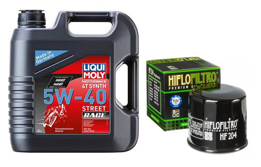 Service Kit Yamaha YZF-R1 2017-2024 5W-40 Oil & Filter LMoly