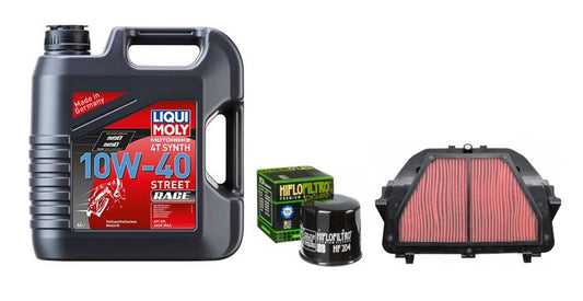 Service Kit Yamaha YZF-R6 2017-2024 Oil & Air 10W/40 LMoly 4T Synth 604813H