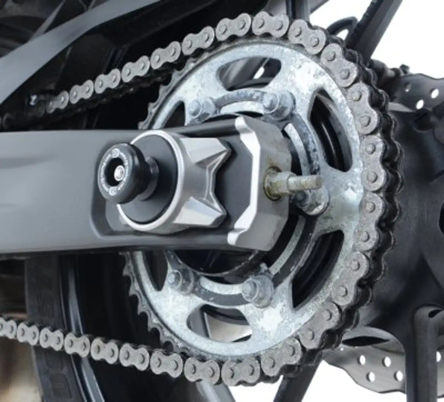 R&G Spindle Sliders for Yamaha MT-07 '14- '24 (FZ-07), XSR700 '16- & R7 '22- models