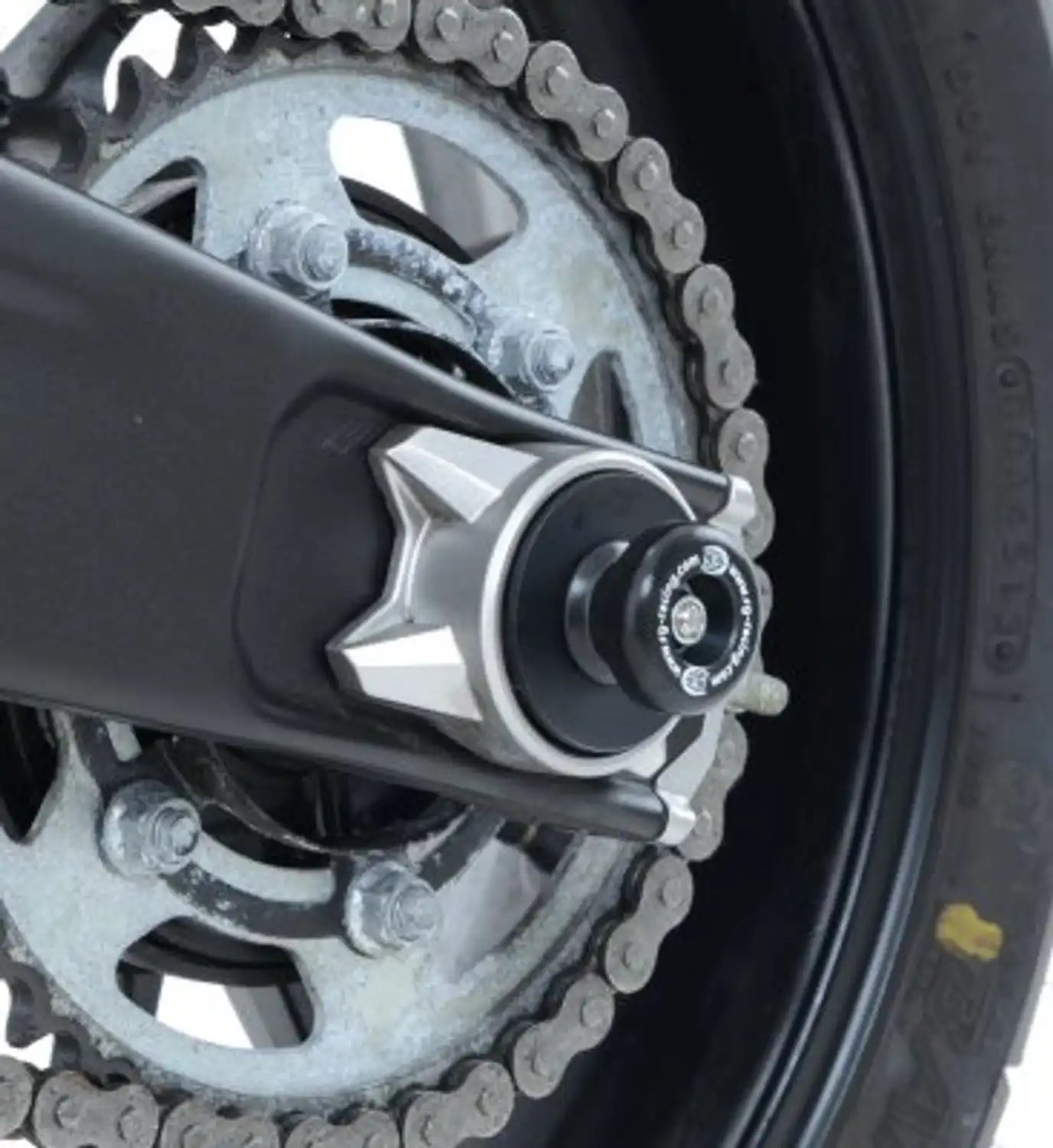 R&G Spindle Sliders for Yamaha MT-07 '14- '24 (FZ-07), XSR700 '16- & R7 '22- models