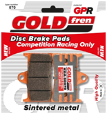 Goldfren GPR 249 Brake Pads  Competition / Race / Track Use Only ZX-6R 2009-16