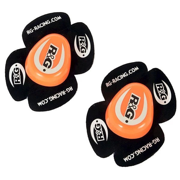 R&G Aero Knee Sliders (Pair) for Race & Track Days Red, Orange, Yellow & White